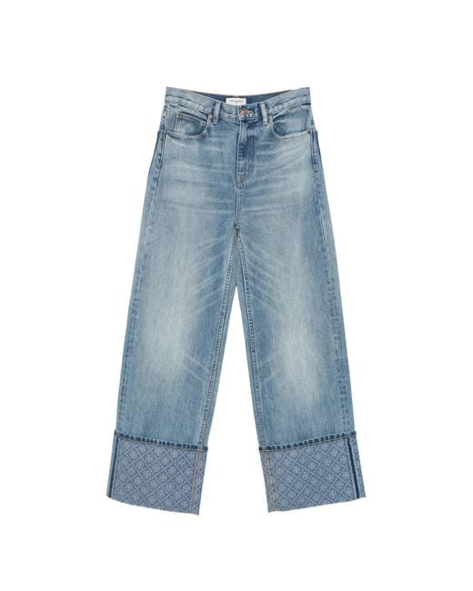 Vaqueros Rectos Tory Burch de color Blue