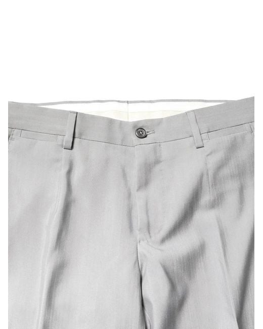Dolce & Gabbana Gray Notched-Lapel Single-Breasted Suit for men