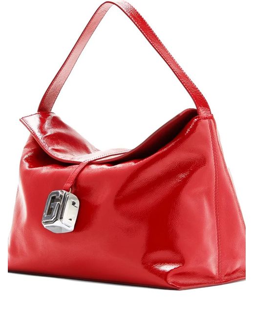 Gcds Red Mega Comma Shoulder Bag