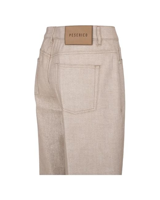 Peserico Natural Logo-Patch Trousers