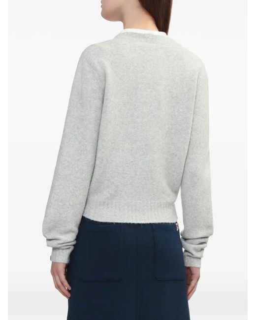 A Bathing Ape White Button Heart Knitwear