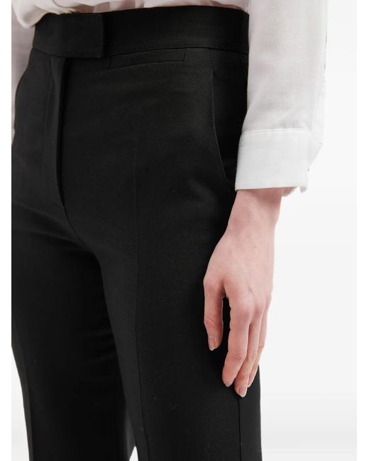 Valentino Garavani Black Flared-Leg Trousers