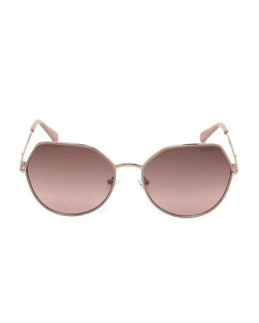 GUESS EYEWEAR Pink Geometric-Frame Sunglasses
