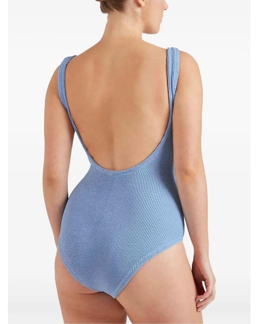Hunza G Blue Coverage Swimsuit