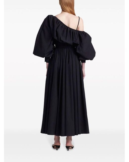 Robe trapèze Andrea à fronces Altuzarra en coloris Black