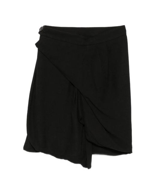 Vivienne Westwood Black Zora Draped Asymmetric Skirt