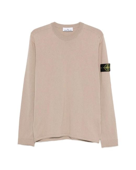 Pull À Patch Compass Stone Island pour homme en coloris Natural