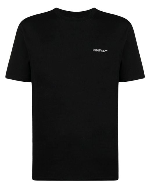 Off-White c/o Virgil Abloh Black Flower Scan Arrows-print T-shirt for men