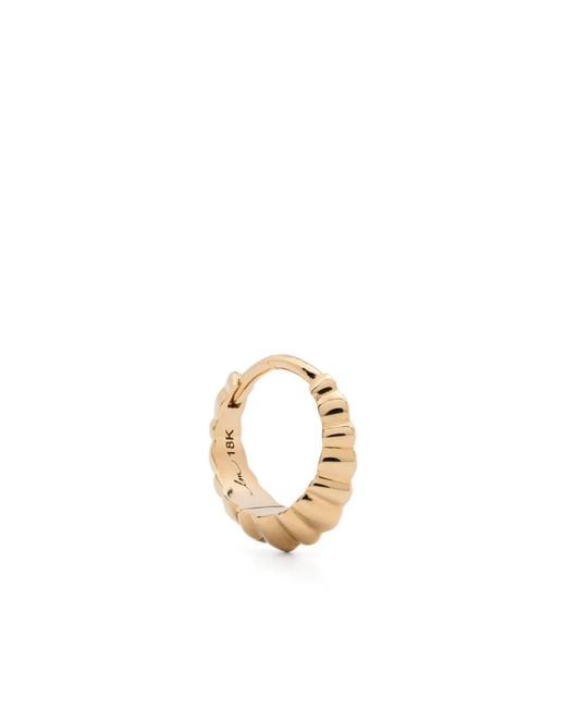 Lizzie Mandler Metallic 18Kt Mini Crescent Single Earring