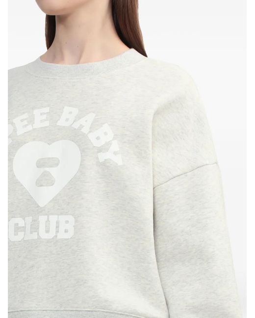 A Bathing Ape White Baby Logo Sweater