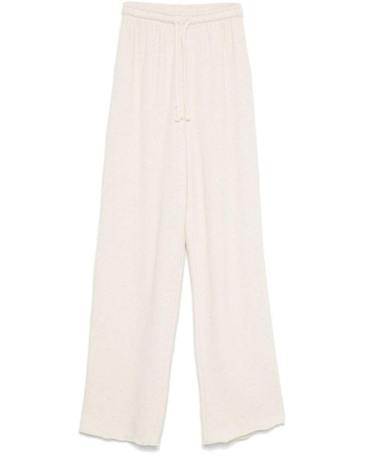 American Vintage White Itonay Track Pants