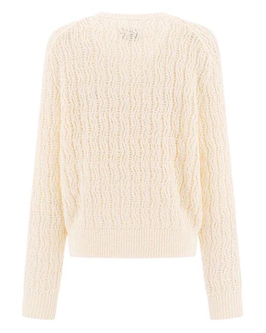 Loulou Natural Sean Textured Button Cardigan