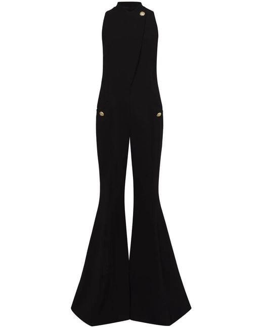 Proenza Schouler Black Stripe-Detail Tuxedo Trousers
