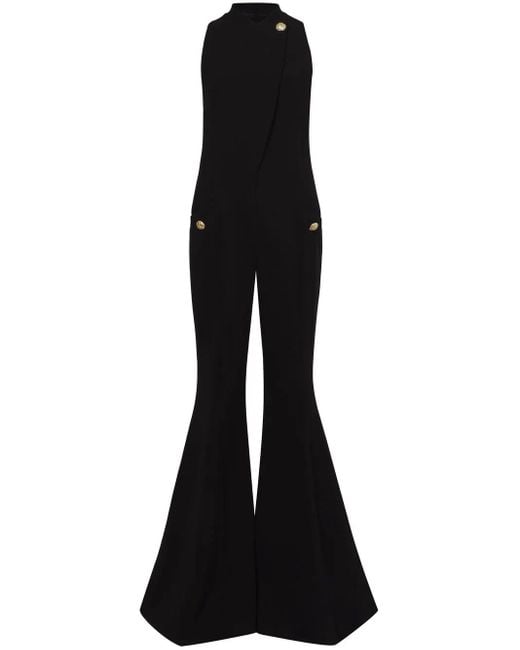 Proenza Schouler Black Stripe-Detail Tuxedo Trousers