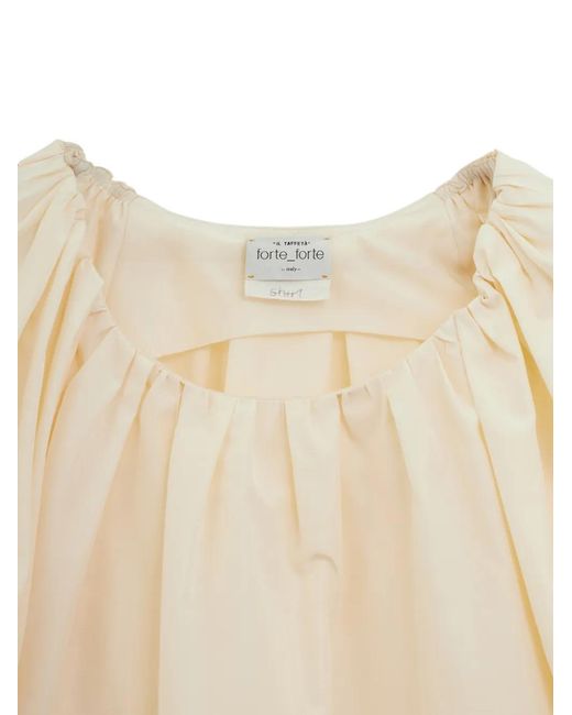 Forte_forte Natural Gathered Blouse