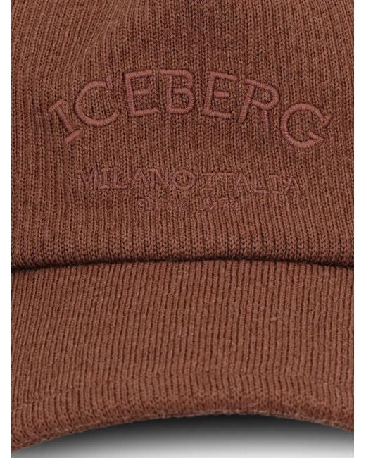Iceberg Brown Ribbed Baseball Cap
