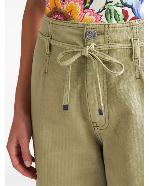 Wide pantaloni di Etro in Green
