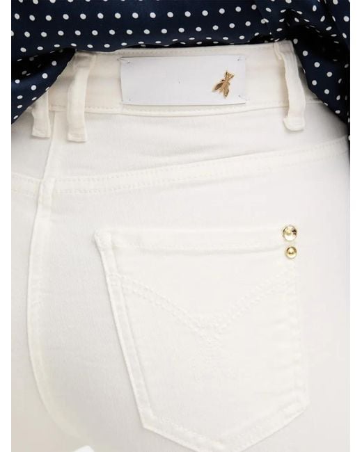Patrizia Pepe Blue Appliqué-Detail Jeans