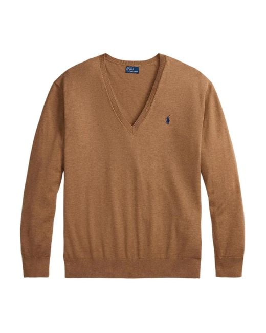 Polo Ralph Lauren White Polo Pony V-Neck Top