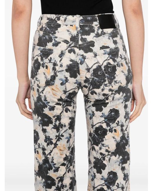 R13 White Charlotte Flared Jeans