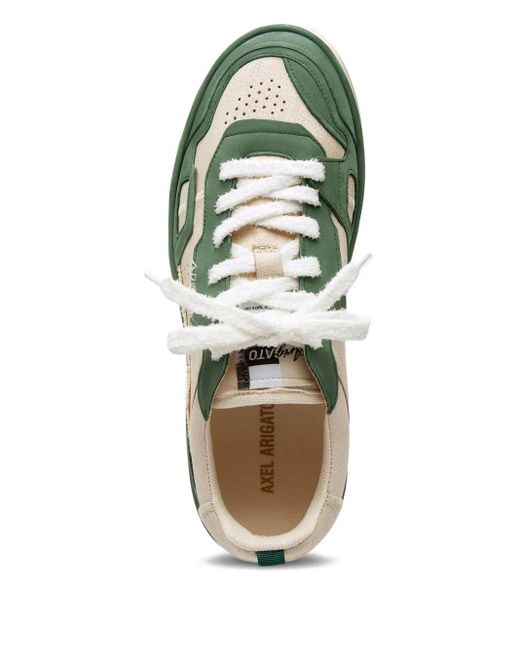 Axel Arigato Green Dice Patchwork Leather Sneakers for men