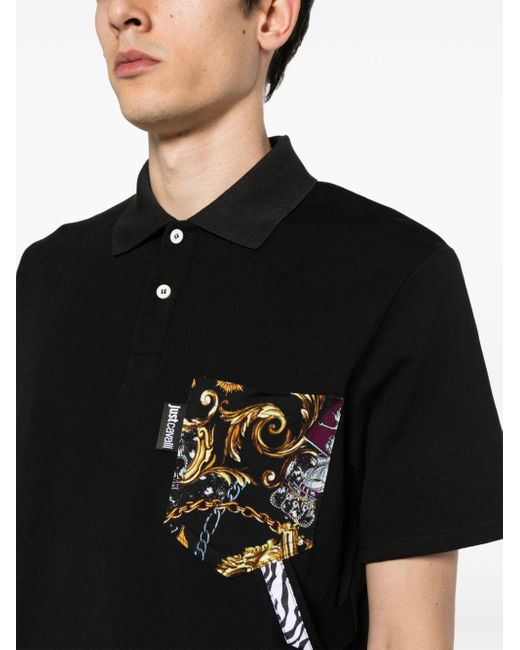 Just Cavalli Overhemd Met Print in het Black voor heren
