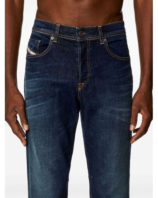 DIESEL Blue 2023 D-finitive 09h38 Tapered Jeans for men