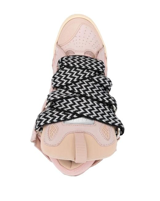 Lanvin Pink Curb Sneakers for men