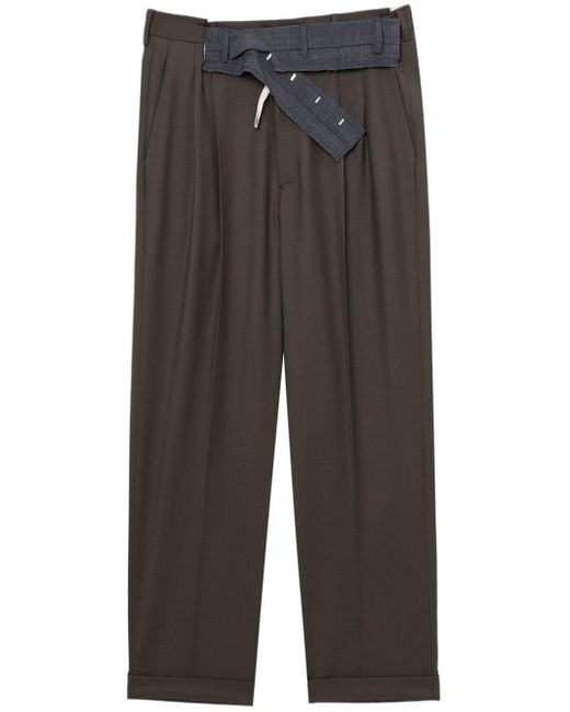 Pantalones con cinturón Magliano de color Gray