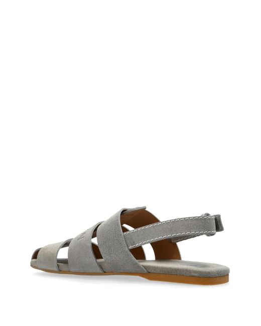 J.W. Anderson Gray Suede Fisherman Sandals