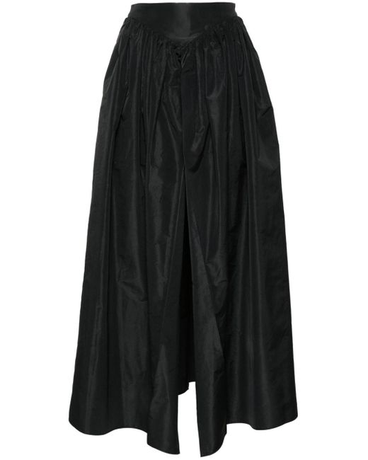 Falda larga con pliegues Pinko de color Black