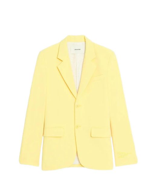 Zadig & Voltaire Yellow Vanille Blazer