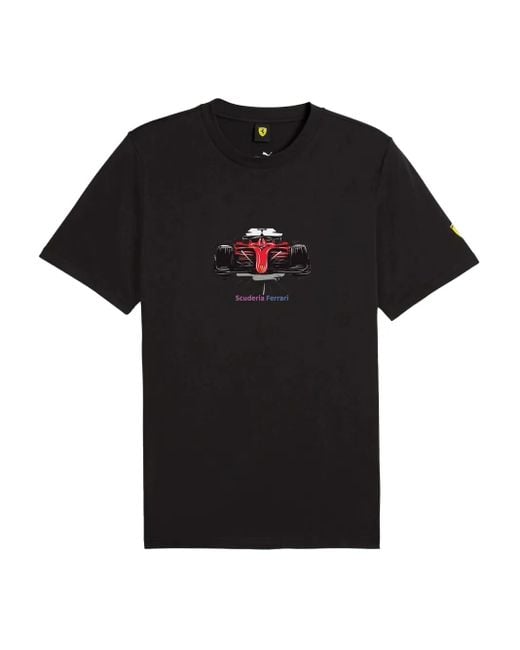 PUMA Black X Scuderia Ferrari Race T-Shirt for men