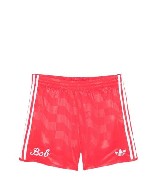 Adidas Red Stripe Track Shorts for men