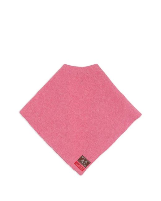 B.B. Wallace Pink Logo Patch Scarf