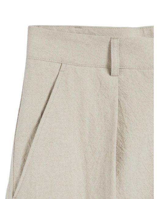 YMC White Deadbeat Pleated Deadbeat Trousers