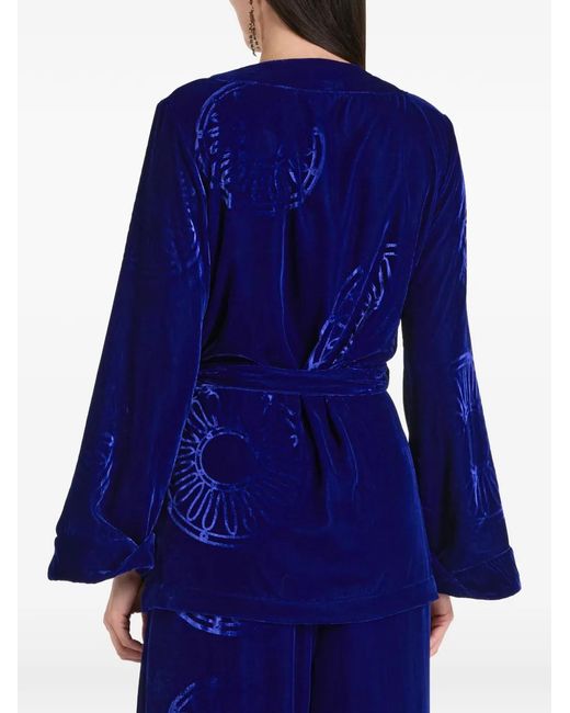Themis Z Blue Kyma Belted Dress