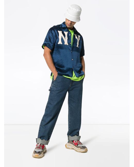 Gucci New York Yankees Silk Shirt - Neutrals Casual Shirts