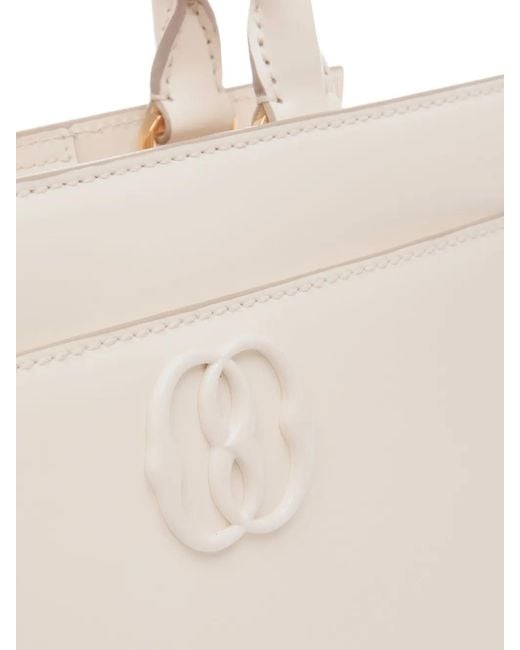 Bally Natural Logo-Plaque Leather Tote Bag