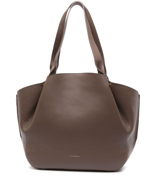 Coccinelle Brown Soft-wear Leather Tote Bag