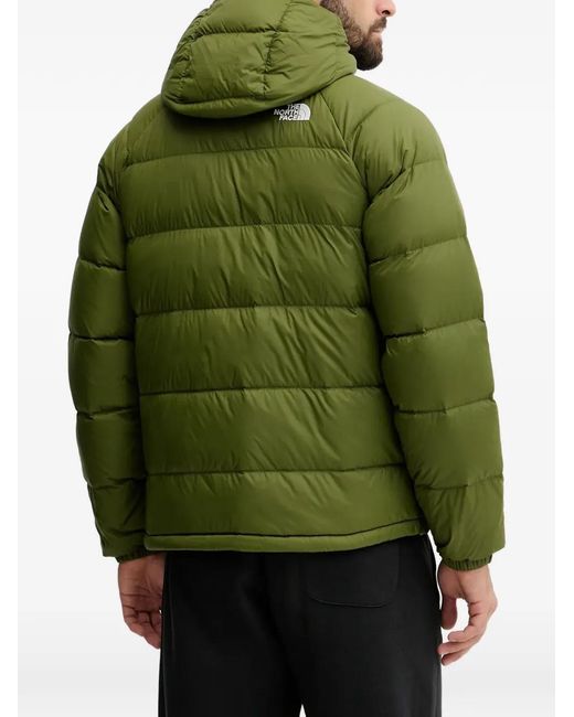 The North Face Green Hooded Puffer Jacket for men