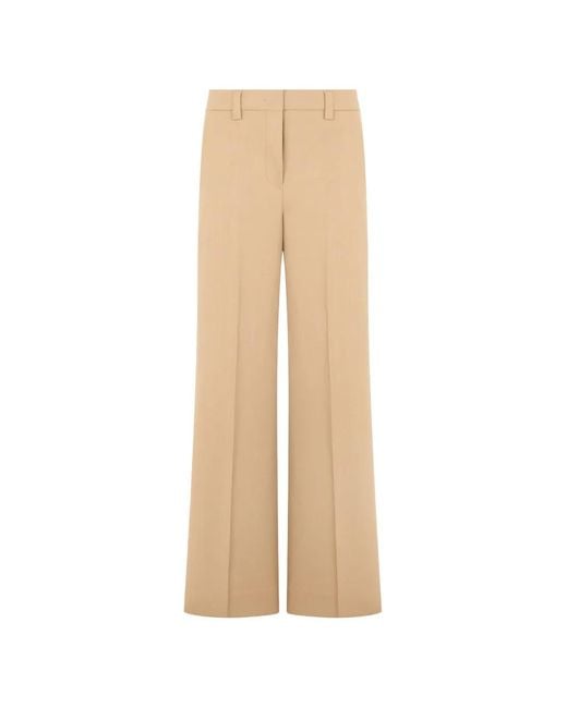 Slowear Natural Pressed-Crease Wide-Leg Trousers