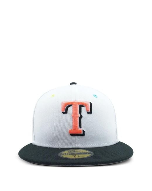 KTZ White 59Fifty Texas Rangers Cap for men