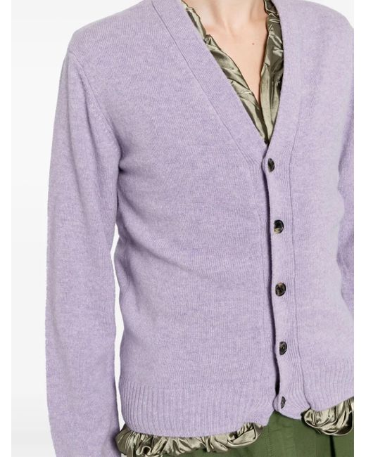 J.W. Anderson Cardigan Mit Satinfutter in Purple für Herren