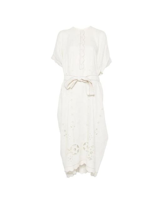 Vita Kin White Sweet Jane Broderie-Anglaise Midi Dress