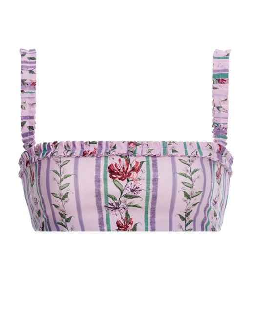 Agua Bendita Olmo Honeysuckle ビキニトップ Pink