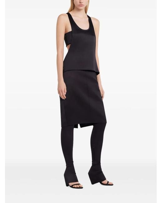 Courreges Black Infinity Tank Top