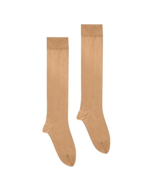 Wolford White Pure Energy 30 Knee-Highs