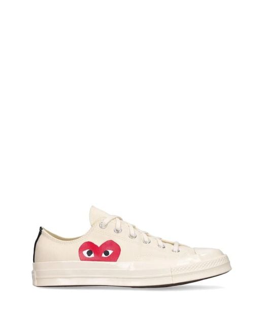 COMME DES GARÇONS PLAY Pink X Converse Heart-Detail Sneakers