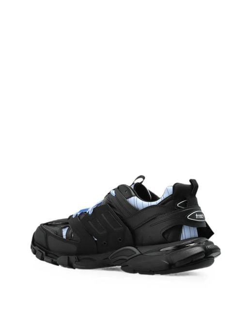 Balenciaga Black Track Shirt Panelled Sneakers for men